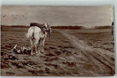 1922 J. Rouffet Le Chemin de la Gloire Heldentod Kürassier Patriotk