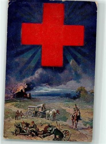 1916 Sanitäter und Krankenwagen im Feld AK