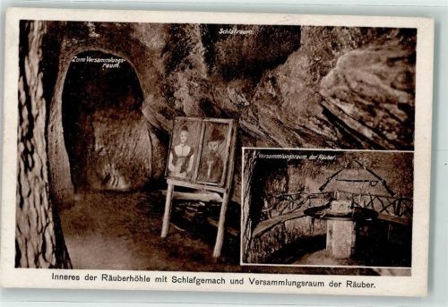 Wiesbaden Leichtweisshöhle Nerotal Räuberhöhle mit Schlafgemach , Sagen