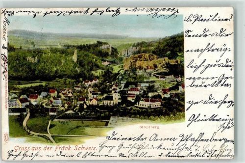 Streitberg 1900 Gruss aus der Fränkischen Schweiz Kirche