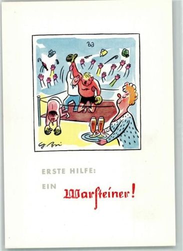 Warsteiner Serie Erste Hilfe Humor Boxen AK