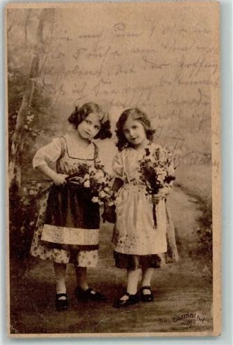 1915 Carmol bei Husten Kinder in Trachten AK