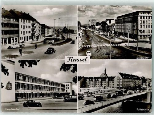 Kassel Steinweg Ständeplatz Bahnhof Fuldabrücke VW Käfer Oldtimer