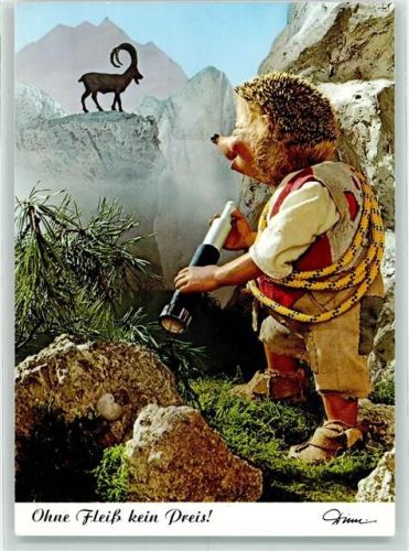 ohne Fleiß kein Preis Steinbock Fernrohr Seil Nr. 456