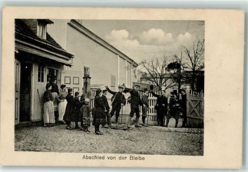1913 Abschied von der Bleibe AK