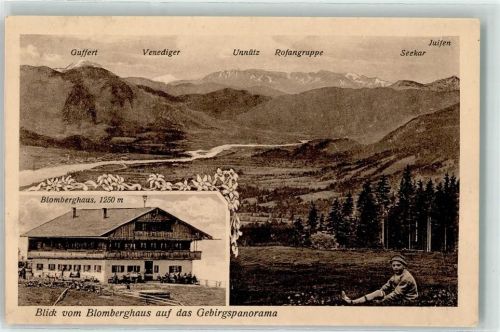 Hüttenstempel Gebirgspanorama