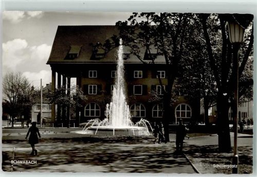 Schwabach Schillerplatz Springbrunnen