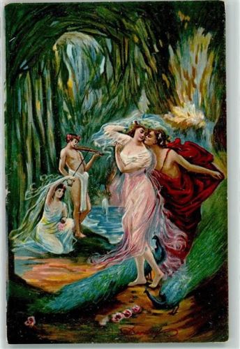 Erotik Poesie Liebe Mythologie Fantasie English Cromosculto Nr. 1012 Hymn at the beauty in the forest enchante