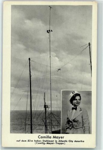 Atlantic City Camilla Mayer Segelschiff Stahlmast Artist