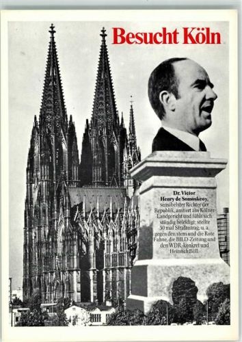 Satire von Ernst Volland Nr. Broder Besucht Köln Henry de Somoskeoy sensibler Richter