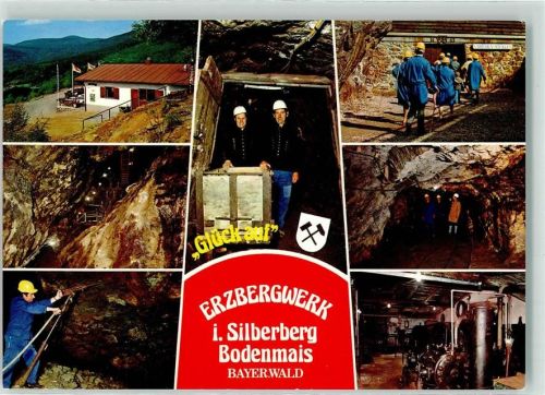 Bodenmais Erzbergwerk i. Silbergerg Stollen Unter Tage Kumpel Bergwerksstempel