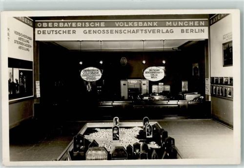 W8000 München Oberbayrische Volksbank Deutscher Genossenschaftsverlag Berlin Bank Privatfoto AK