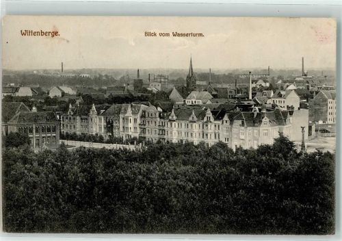19322 O2900 Wittenberge , Prignitz 1911 - Blick vom Wasserturm