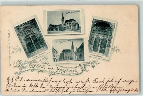 86150 W8900 Augsburg , Bay 1900 - Dom-Ansichten