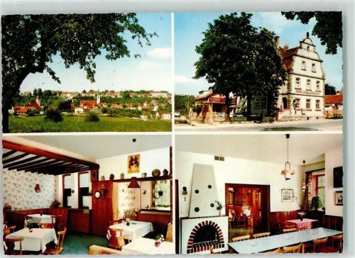 Schillingsfürst Gasthaus Wörnitzquelle Gastraum Offener Kamin Zigarettenautomat