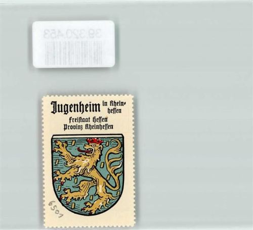 Jugenheim Wappen Kaffee Hag Nr. 22 ca. 1920-1940 Löwe