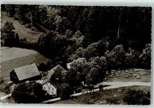 95444 W8580 Schlehenberg , Kr Bayreuth - Fliegeraufnahme Gasthaus Waldhaus