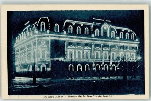 Buenos Aires Banco de la Nacion bei Nacht