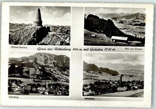 Rettenberg Landpost Rettenberg Grünten-Denkmal Hüttenstempel