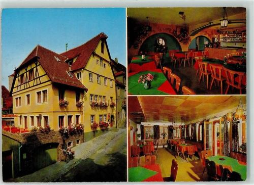 Rothenburg Gasthaus Zum Klosterstübel Gaststube
