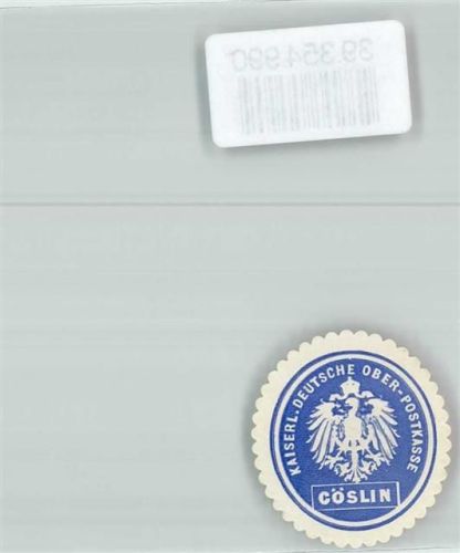 Köslin Postwesen Kaiserl. Deutsche Ober-PostKasse Cöslin