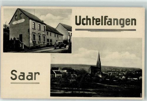 Uchtelfangen Gasthaus Jakob Baltes Kirche Auto