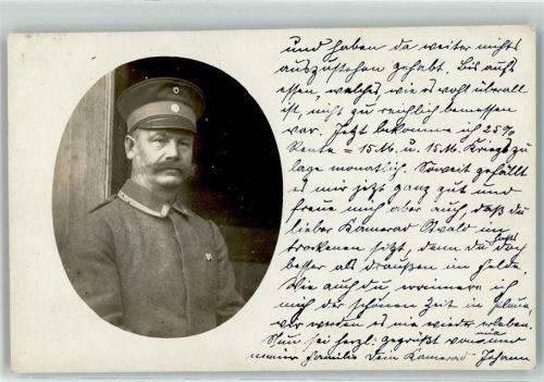 Uniform WK I 1918 Privatfoto AK