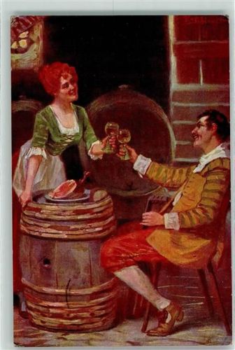 1912 Weinpokal Weinfass