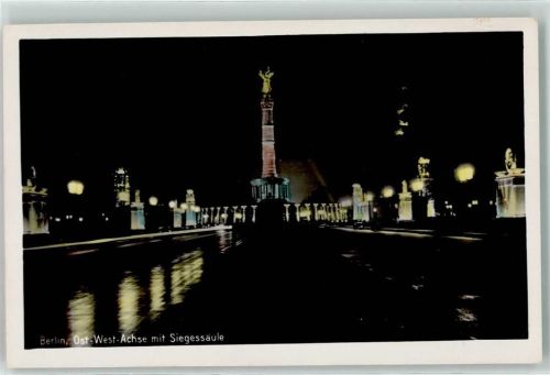 Tiergarten Siegessäule Nachtaufnahme