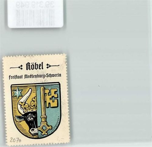 Röbel Wappen Stier Schlüssel Kaffee Hag Nr. 33
