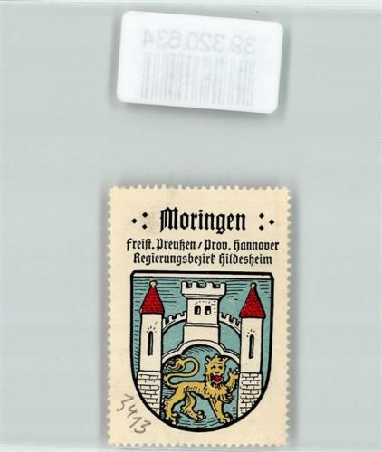 Moringen Wappen Kaffee Hag ca. 1920-1940 Löwe Burg