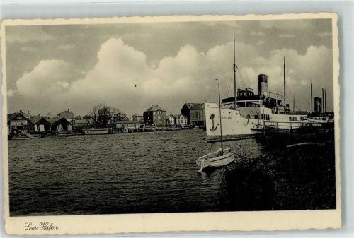 Leer Hafen Dampfer Rheinland Segelboot