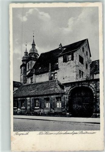 95444 W8580 Bayreuth - Alte Häuser Friedrichstraße Stadtkirche
