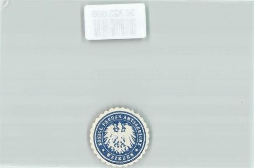 Wriezen Amtsgericht Königreich Preußen Adler Blau Weiß