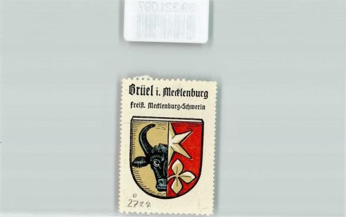 Brüel Wappen Kaffee Hag ca. 1920-1940 Halber Stierkopf