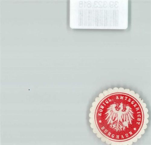 Burghaun Amtsgericht Königreich Preußen Adler Rot Weiß