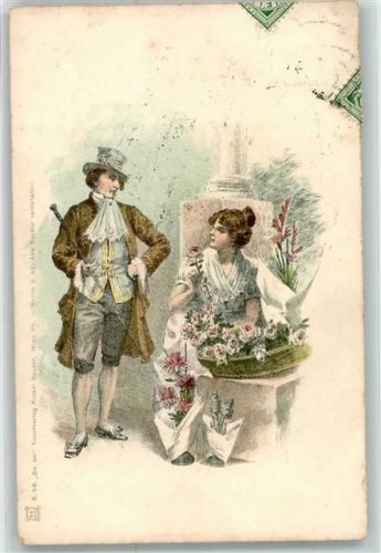 1904 Verkäuferin Mann