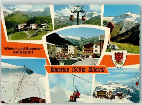 Hintertux Winter Kabinenbahn Wappen Sessellift Flurkreuz