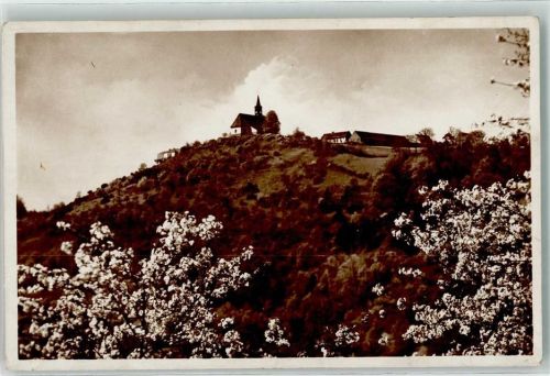 Usti nad Labem Das Dubitzer Kirchlein Elbtal Baumblüte