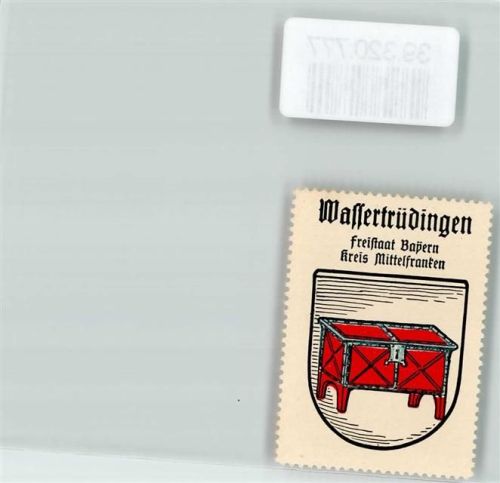 Wassertrüdingen Wappen Kaffee Hag ca. 1920-1940 Truhe