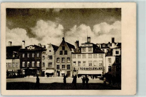 Tallinn Altertümliche Häuser Schatten Silhouette