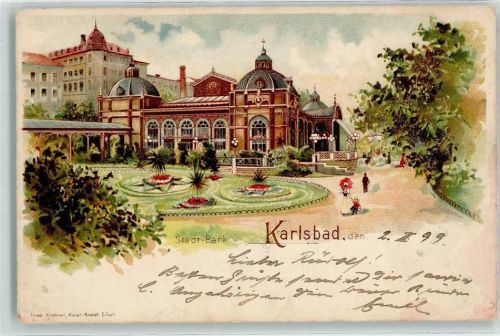 Karlovy Vary 1899 Stadtpark