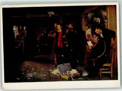 Verhaftung des Propagandisten sign.I.J.Repin