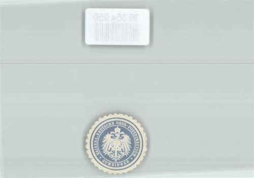 Gumbinnen Gussew Siegelmarke Postwesen Kaiserl. Deutsche Ober-Postdirection Gumbinnen
