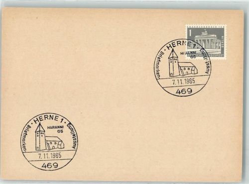 44623 W4690 Herne , Westf - HARANNI 1965 Briefmarken Ausstellung