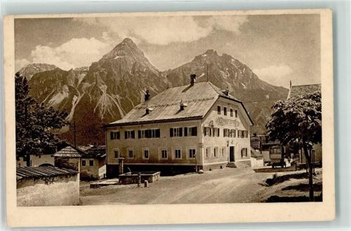6631 Lermoos - Hotel Post Ausgang zum Fernpass Oldtimer
