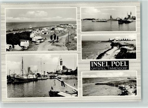 Insel Poel OT. Timmerdorf Zeltplatz Hafen Steilküste Strand