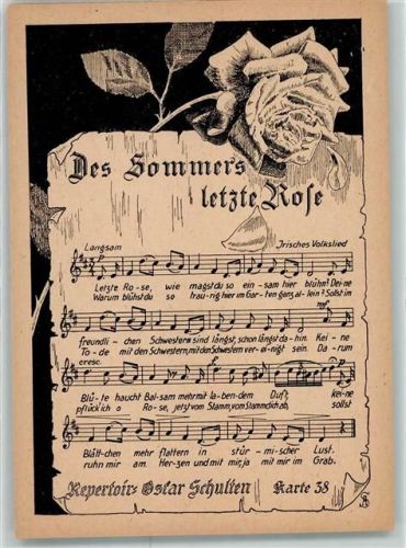 Des Sommers letzte Rose Oskar Schulten Nr.38