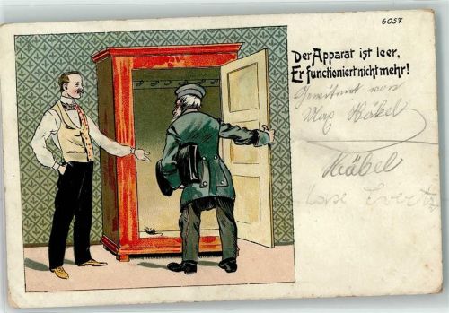 Kleiderschrank Der apparat ist leer Er funktioniert nicht mehr