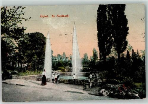 Erfurt 1916 Im Stadtpark